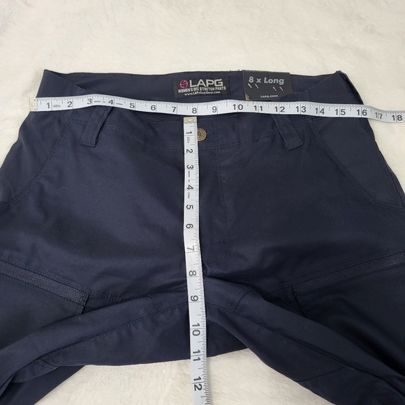 LAPG Women's BFE Stretch Tactical Cargo Pants. Size 8 Tall. Navy Blue - Picture 10 of 14